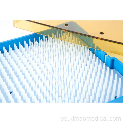 Caja de esterilización de instrumentos médicos de silicona blanca